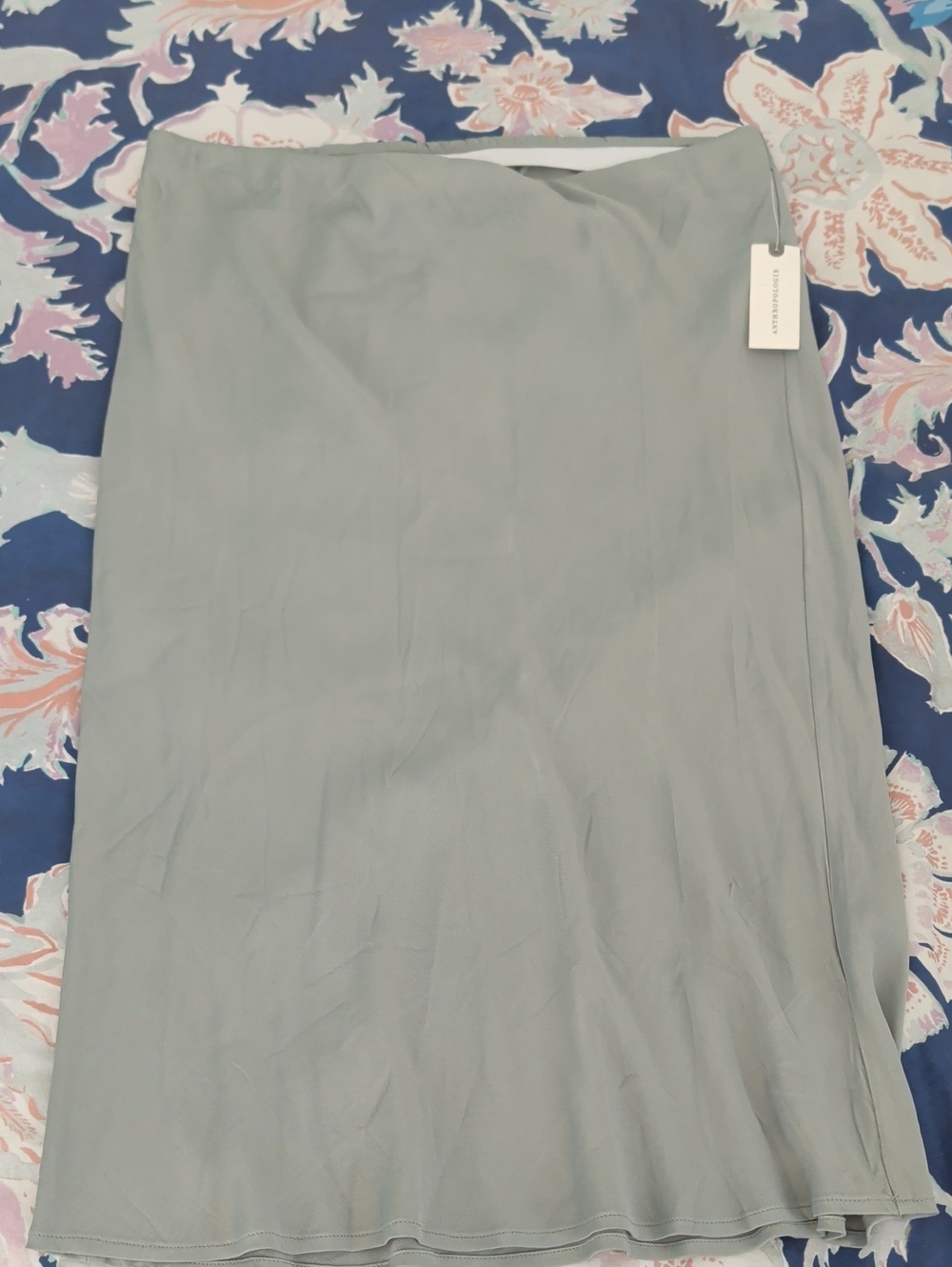 Anthropologie Tilda Light Sage Midi Skirt